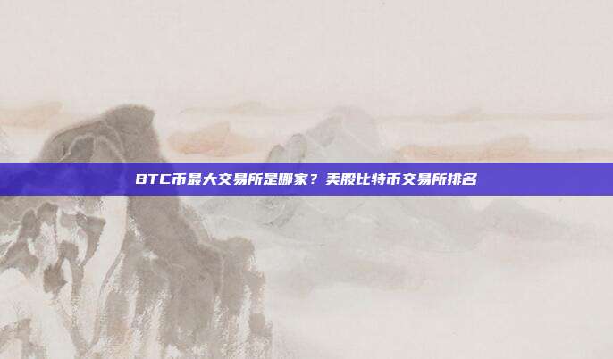 BTC币最大交易所是哪家？美股比特币交易所排名